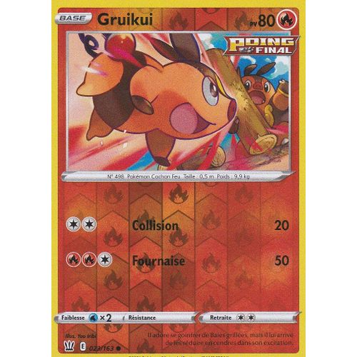 Carte Pokemon - Gruikui - 023/163 - Reverse - Épée Et Bouclier 5 - Styles De Combat - Vf