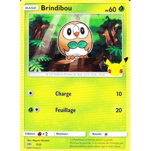 Brindibou - N°722 Pokémon Plumefeuille - Carte 7/25