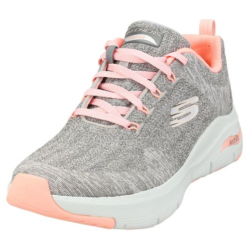 Skechers Arch Fit Comfy Wave Femme Baskets Mode Gris Rose - 36
