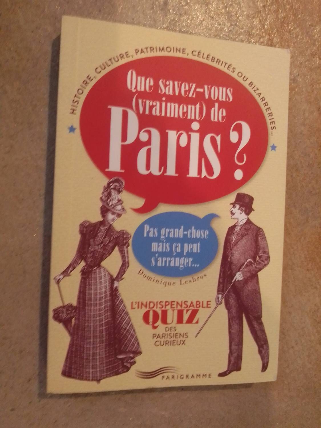 Que Savez-Vous (Vraiment) De Paris ? - Pas Grand Chose Mais Ça Peut S'arranger - L'indispensable Quiz Des Parisiens Curieux