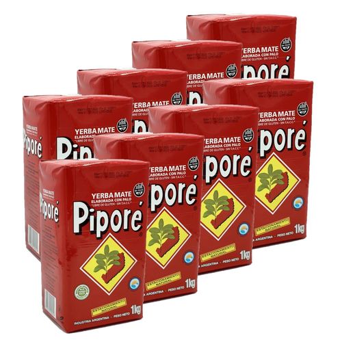 Lot 8x Yerba Maté - Piporé - Paquet 1kg