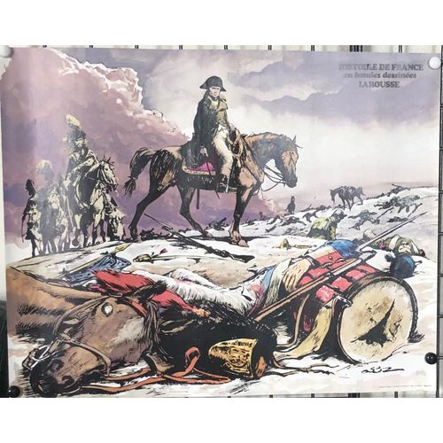 Affiche Poster Napoléon Histoire De France En Bandes Dessinée Larousse, Bonaparte, 1er Empire,