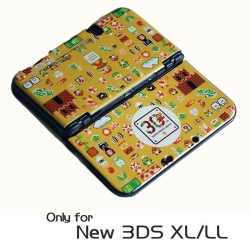 Coque Housse Pour Nintendo New 3ds Xl/Ll, Étui Rigide Super Mario