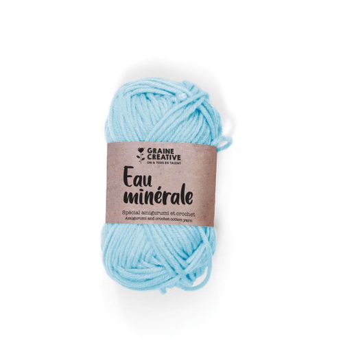 Fil De Coton Amigurumi Bleu Clair Eau Minerale