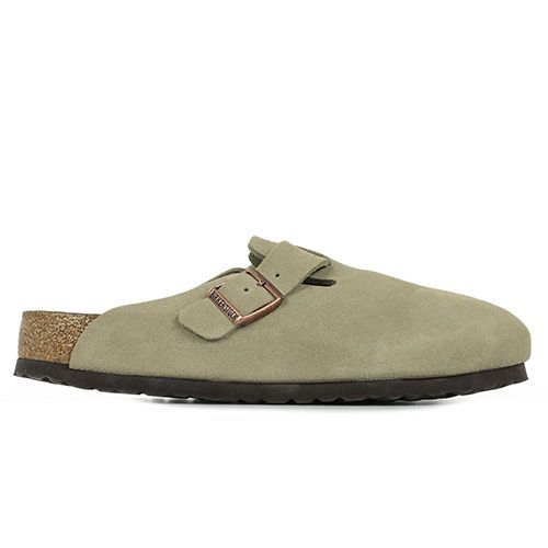 Chaussons Birkenstock Boston Cuir Suede M Beige