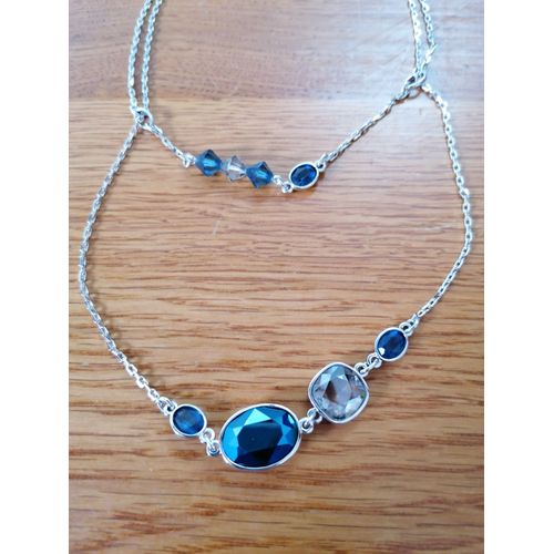 Collier Swarovski Bleu