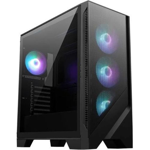 Boitier PC Moyen Tour ATX MSI Mag Forge 320R Airflow RGB avec panneau vitré - Noir