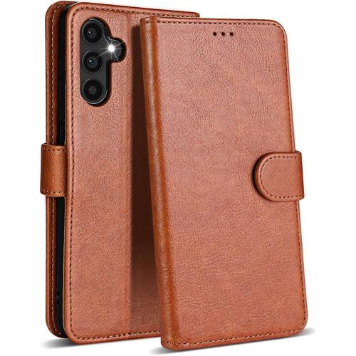 Pour Samsung Galaxy A05s - Coque De Telephone En Cuir De Première Qualité Protection Rfid Porte-Carte Et Pochette À Monnaie Etui Pour Coque Samsung A05s