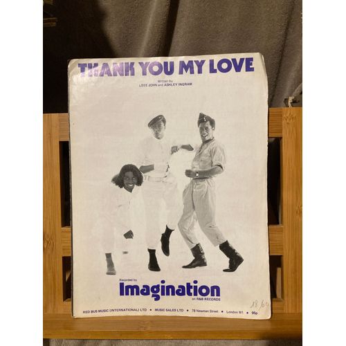 Imagination Thank You My Love Partition Piano Accords Éd. Red Bus Music 1984