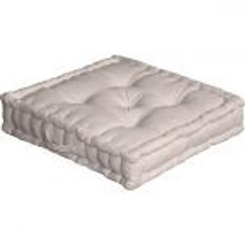 Coussin De Sol Garni - 50 X 50 Cm - 100 % Coton - Chocolat Foncé Chocolat Foncé