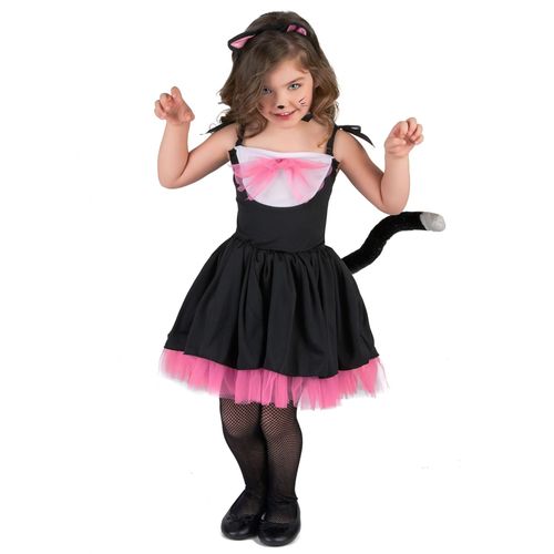 Déguisement Chat Noir Et Rose Fille - Taille: 3 - 4 Ans (Xs)