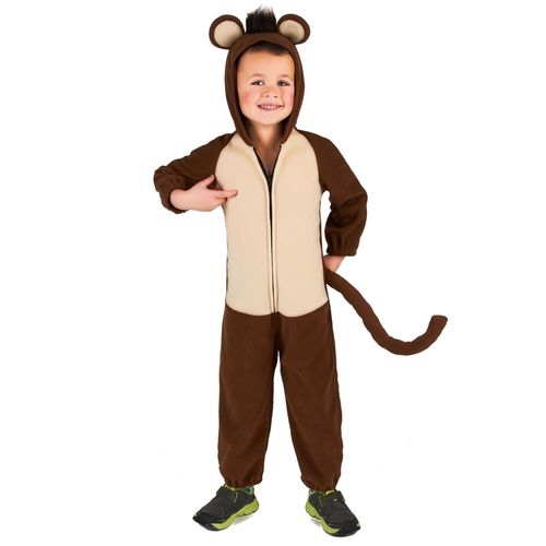 Déguisement Singe Avec Queue Enfant - Taille: 3 - 4 Ans (Xs)