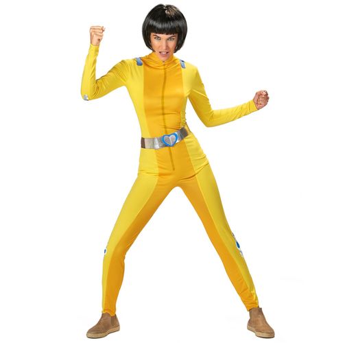 Déguisement Espionne De Choc Jaune Femme - Taille: Xs