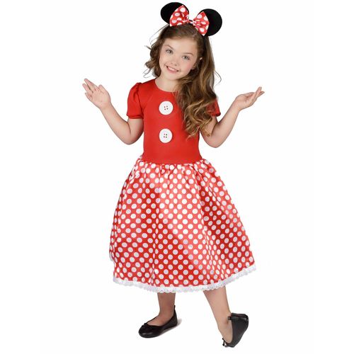 Déguisement Souris À Pois Blancs Fille - Taille: 5 - 6 Ans (S)