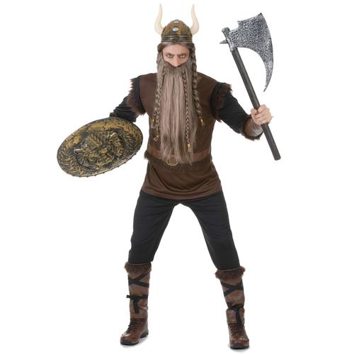 Déguisement Viking Effet Cuir Homme - Taille: Medium