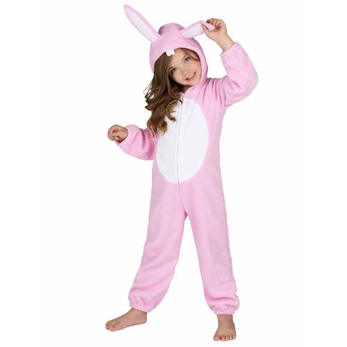 Déguisement Lapin Rose Enfant - Taille: 3 - 4 Ans (Xs)