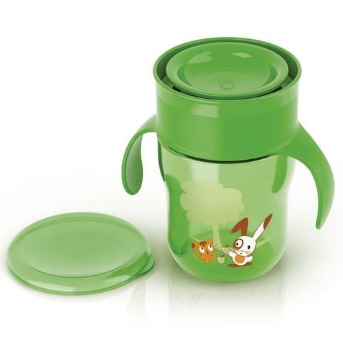 Tasse D'apprentissage 260ml Verte Et Rouge - Philips Avent