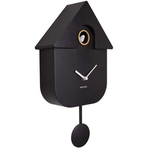 Horloge murale moderne Cuckoo Noir