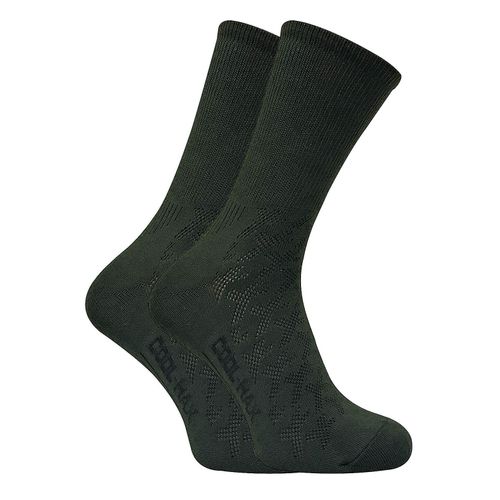 Dr Hunter - 2 Paires Homme Anti Transpiration Chaussettes Coolmax Vertes Pour Randonnée