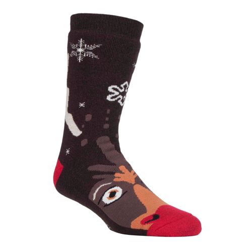 Heat Holders - Femme Homme Hiver Chaudes Polaires Thermiques Antidérapantes Chaussettes De Noel