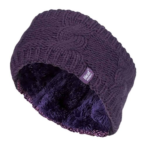 Heat Holders - Femme Tricot Large Polaire Chaud Hiver Cache Oreilles Bandeau