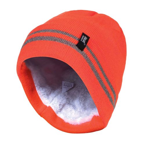 Heat Holders - Homme Grand Froid Hiver Neon Réfléchissant Tricot Bonnet Pour Travail