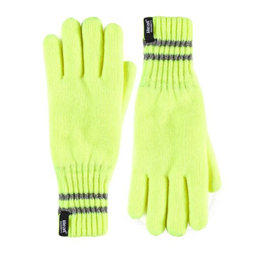 Heat Holders - Homme Hi Vis Reflechissants Chaud Polaire Hiver Anti Froid Travail Gants