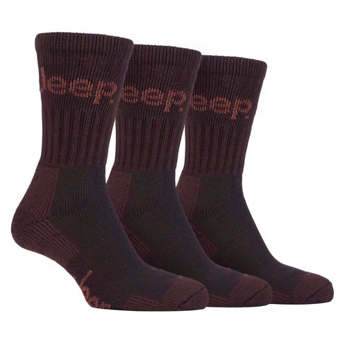 Jeep Lot De 3 Paires De Chaussettes De Randonnée Rembourrées En Coton Pour Homme