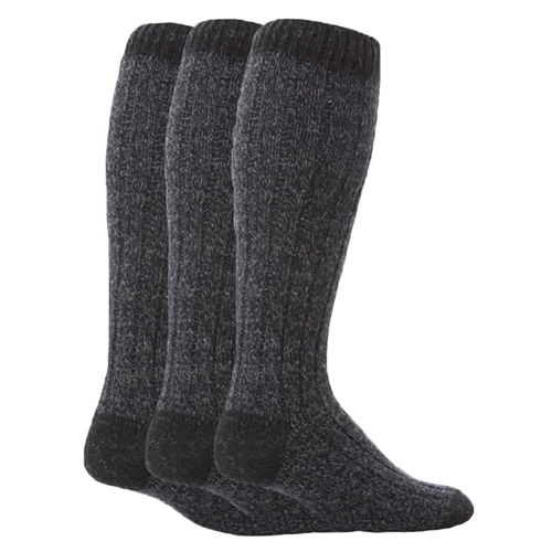 Workforce - 3 Paires Homme Extra Longues Hautes Laine Chaussettes Pour Marcher