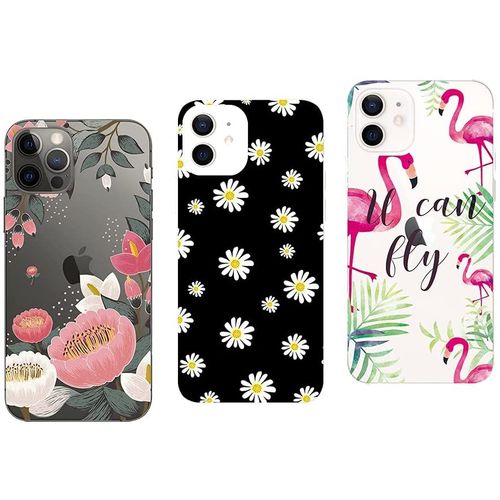 Iphone 12 , Iphone 12 Pro - 3 Coques Gel Solides Compatibles Fantaisie
