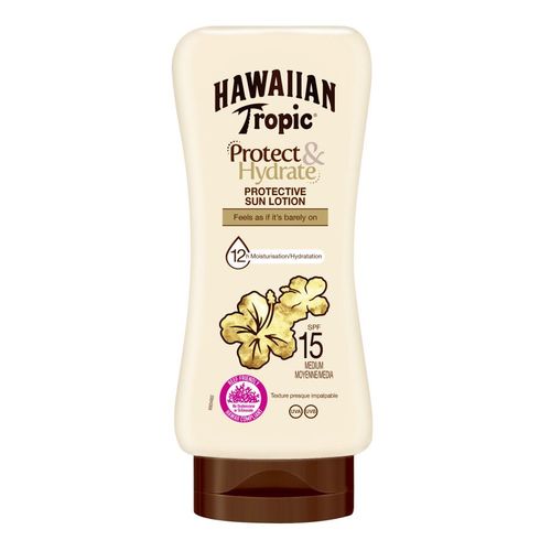 Lot De 2 - Hawaiian Tropic Lotion Solaire Protect & Hydrate Spf 15 