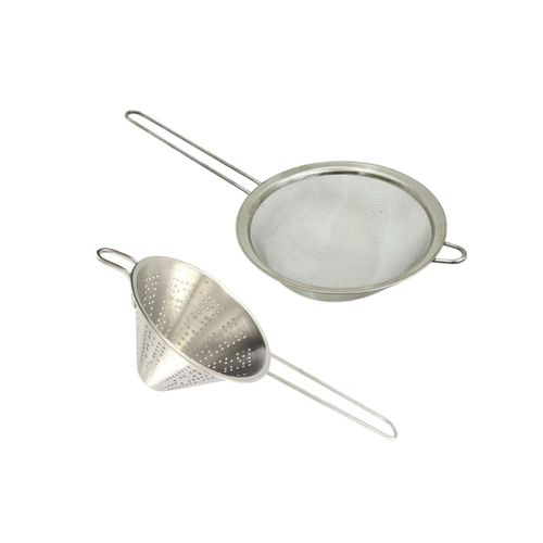 Fackelmann 9942750 Passoire Tamis En Inox, Passoire, Tamis Pour Coulis, Tamis, Passoire Grillagée, Chinois Inox, Chinois Conique, Passoire Chinois, Acier Inoxydable, Argenté, 19 X 40 Cm