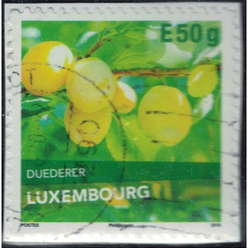Luxembourg 2018 Oblitéré Used Fruits Duederer Variété De Prune Su