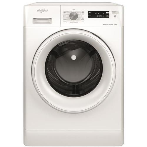 Lave-linge POSABLE, FRONT, FRESHCARE, BLANC, 7 KG, 1400 TRS, CLASSE ÉNERGIE A, WHIRLPOOL - FFS7469WFR