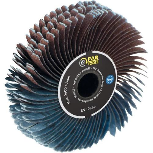 FARTOOLS Brosse de précision a lanières abrasives grain 80 pour rénovateur REX120 Ø120mm/L20mm 110897