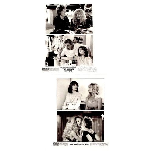 Sex Fans Des Sixties (The Banger Sisters): 2 Photos Argentique Américaine D'exploitation Cinématographique - Format 20x25 Cm - De Bob Dolman Avec Susan Sarandon, Goldie Hawn, Geoffrey Rush - 2002