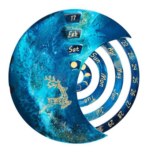 Moule En Silicone En Forme De Lune,, Calendrier Perpétuel, Cristal, Goutte D'eau, Artisanat, Fabrication Artisanale, Jouet, Outil De Moulage, Diy