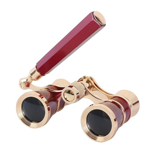 Lunettes d'opéra Vintage 3x25, Minii jumelles de théâtre, compactes et légères, avec poignée, étui de transport et chiffon de nettoyage