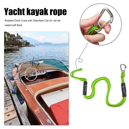 Corde d'amarrage pour bateau, ligne d'amarrage élastique extensible, accessoire marin pour Kayak et pêche