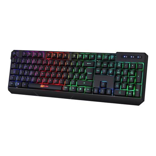 KLIM Chroma - Clavier - backlit - sans fil - AZERTY - Français - noir