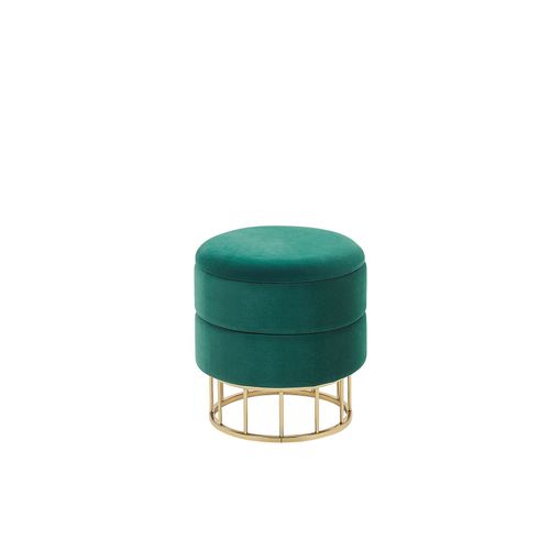 Pouf Elgin Vert Foncé Velours