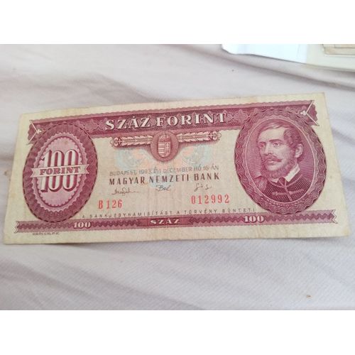 Billet 100 Forint Hongrie 1993