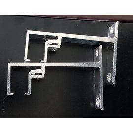 Lot De 2 Supports De Tringle Chemin De Fer Rail Pour Installation Murale