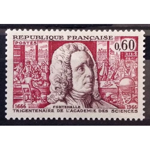 Académie Des Sciences - Tricentenaire 0,60 (Impeccable N° 1487) Neuf** Luxe (= Sans Trace De Charnière) - France Année 1966 - Brn83 - N30628