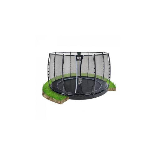 Exit Dynamic Trampoline Enterré Au Niveau Du Sol Ø305cm Avec Filet De Sécurité - Noir