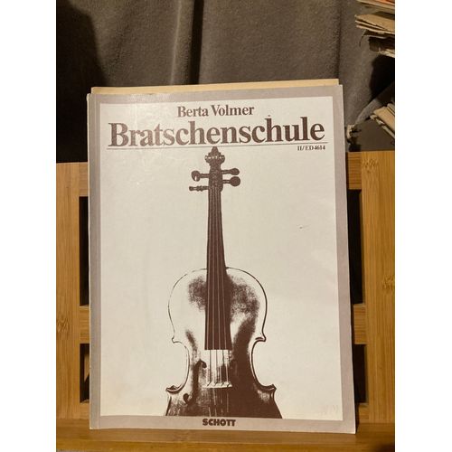 Berta Volmer Bratschenschule Méthode D'alto Éditions Schott Volume 2 Ed 4614