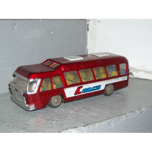 Autobus Coach Mf 184 En Tole A Friction De 31 Cm De Long-Mib-Mib