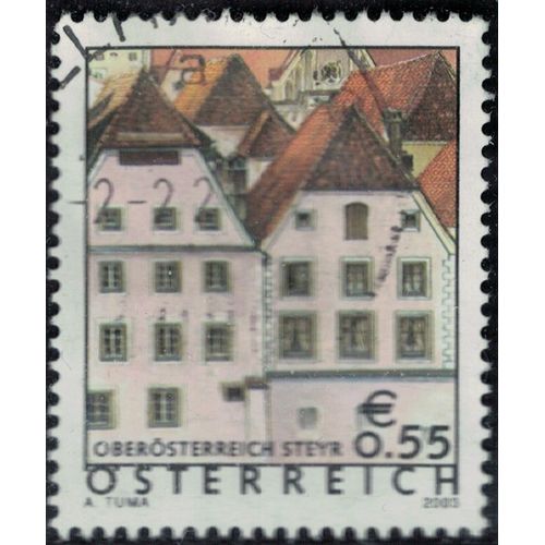 Autriche 2003 Oblitéré Used Maisons Traditionnelles Typiques Steyr Su