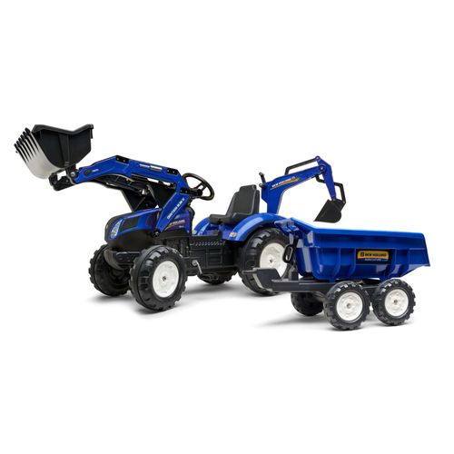 Les Petits Jardiniers Tractopelle À Pédales New Holland