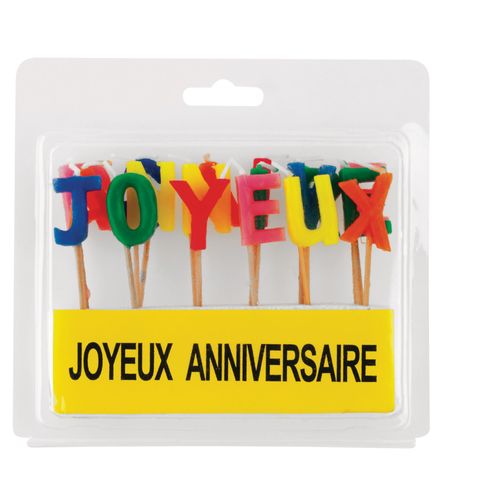 Cofalu Kimplay Bougies "Joyeux Anniversaire
